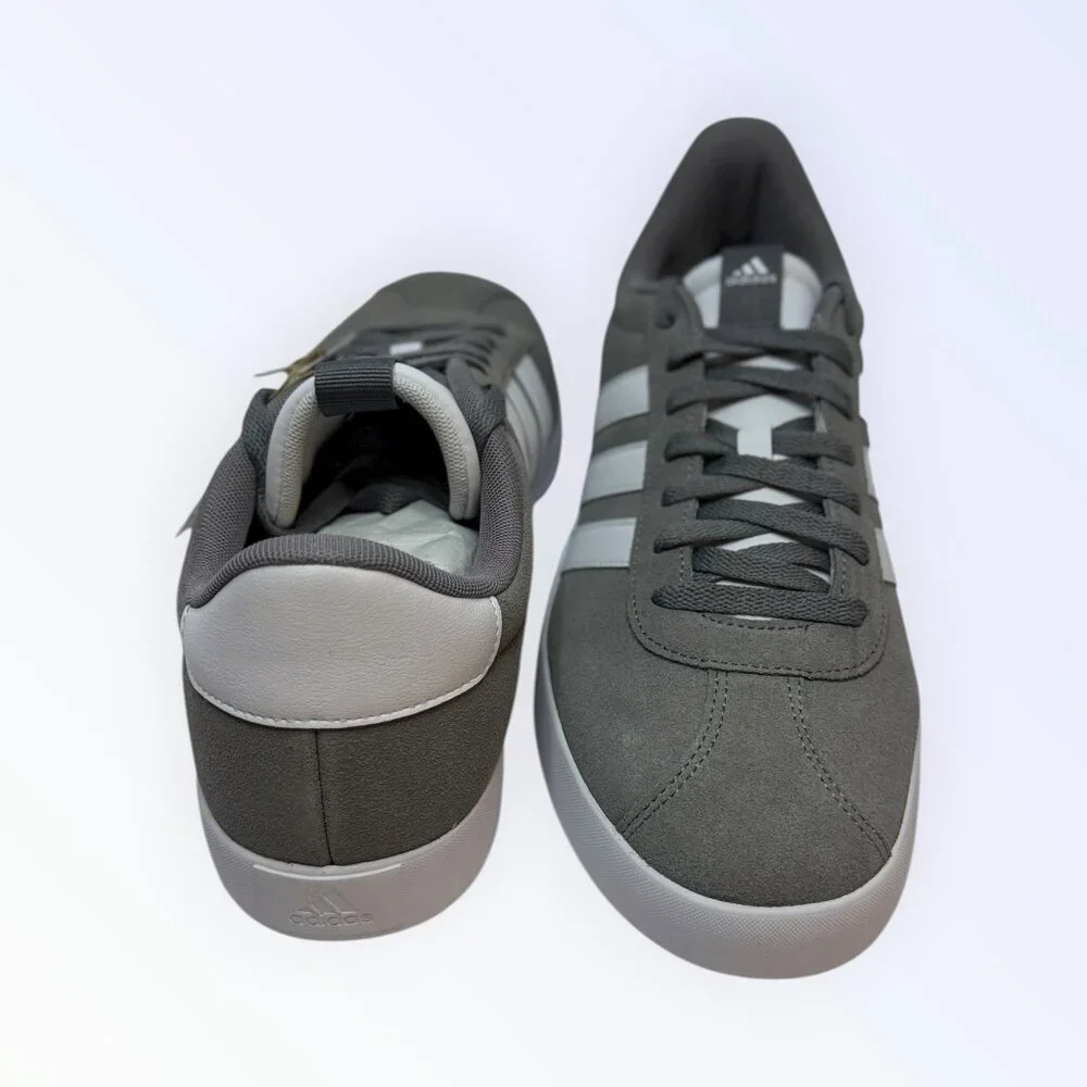 adidas VL Court 3.0 Gray White Men's 12 NIB‎